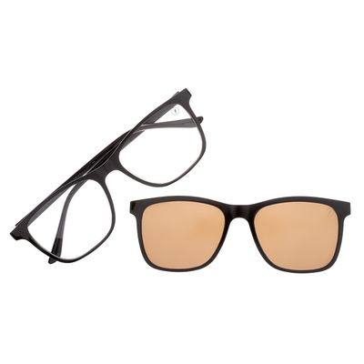 Armação Para Óculos De Grau Masculino Chilli Beans Multi Bossa Nova Preto Marrom
