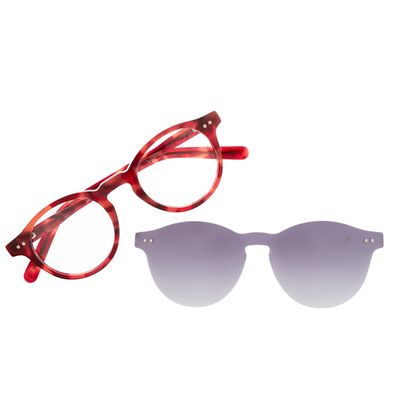 Armação Para Óculos de Grau Feminino Chilli Beans Multi Degradê Rosa Polarizado