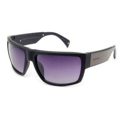 Óculos de Sol Masculino Carlinhos Maia Quadrado Degradê Preto Polarizado