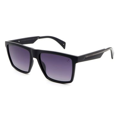 Óculos de Sol Masculino Carlinhos Maia Quadrado Degradê Preto Polarizado