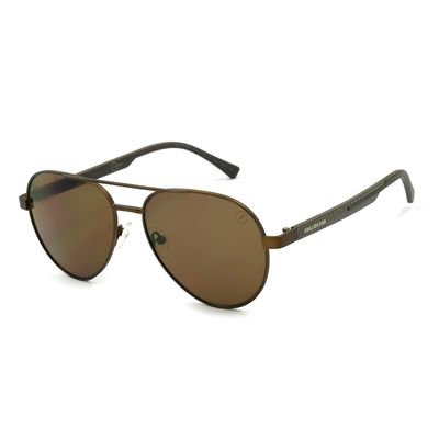 Óculos de Sol Masculino Chilli Beans  Carbon Redondo Marrom Escuro
