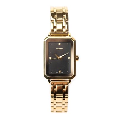 Relógio Analógico Feminino Chilli Beans Metal Quadrado Dourado