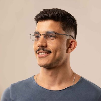 Armação Para Óculos de Grau Unissex Chilli Beans Clássicos Modelo 3 Peças Ônix