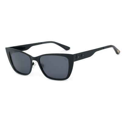 Óculos de Sol Feminino Alok Space Rave Cat Polarizado Preto