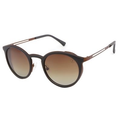 Óculos de Sol Feminino Alok Space Rave Polarizado Redondo Degradê Marrom