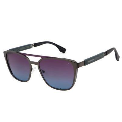 Óculos de Sol Masculino Alok Space Rave Quadrado Polarizado Degradê Azul
