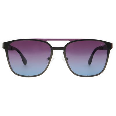 Óculos de Sol Masculino Alok Space Rave Quadrado Polarizado Degradê Azul