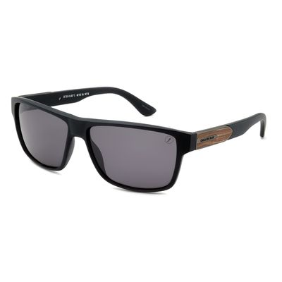 Óculos de Sol Masculino Bambu e Madeira Quadrado Polarizado Preto