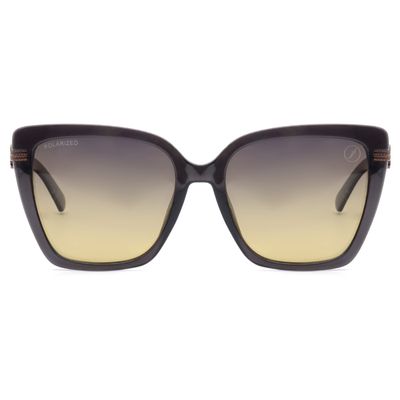 Óculos de Sol Feminino Bambu e Madeira Polarizado Marrom