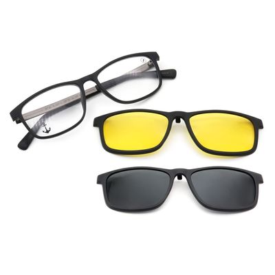 Armação Para Óculos de Grau Masculino Resort Night Vision Multi Polarizado Preto