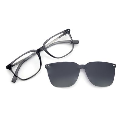 Armação Para Óculos de Grau Masculino Chilli Beans Multi Quadrado Polarizado Cinza