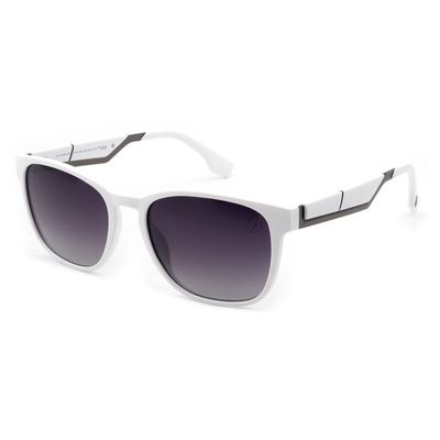 Óculos de Sol Masculino Playstation Quadrado Polarizado Degradê Branco