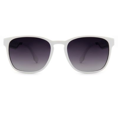 Óculos de Sol Masculino Playstation Quadrado Polarizado Degradê Branco