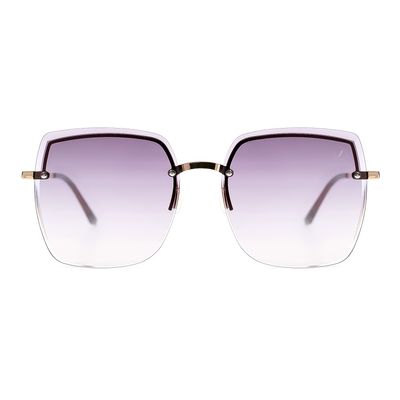 Óculos de Sol Feminino Chilli Beans Quadrado Degradê Dourado