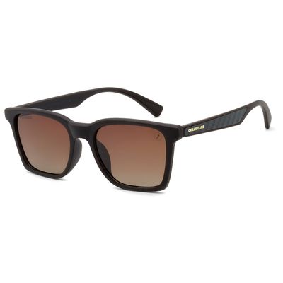 Óculos de Sol Masculino Chilli Beans Quadrado Polarizado Degradê Marrom