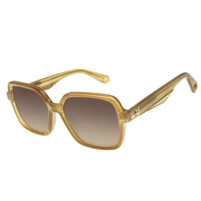 Óculos de Sol Feminino Harry Potter Sapo de Chocolate Marrom Brilho