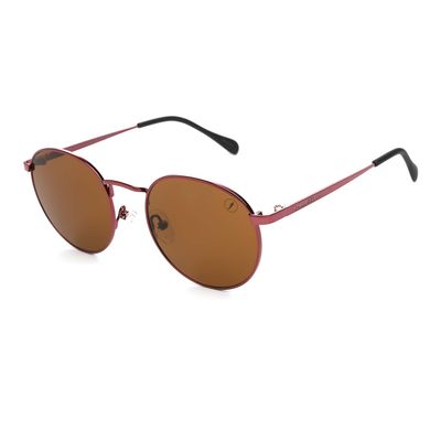 Óculos de Sol Infantil Unissex Chilli Beans Redondo Marrom Roxo
