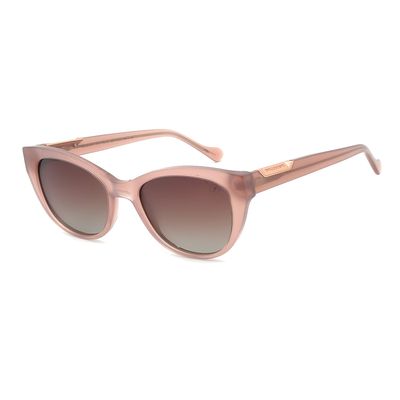 Óculos de Sol Feminino Chilli Beans Redondo Polarizado Degradê Bege