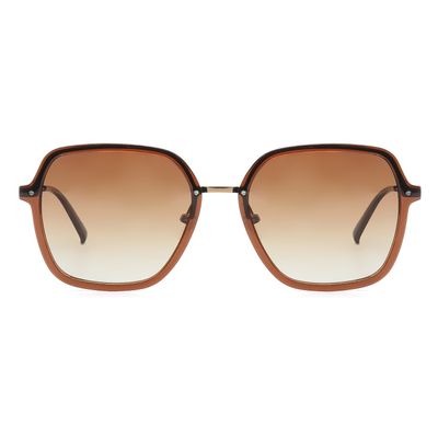 Óculos de Sol Feminino Chilli Beans Quadrado Polarizado Degradê Marrom