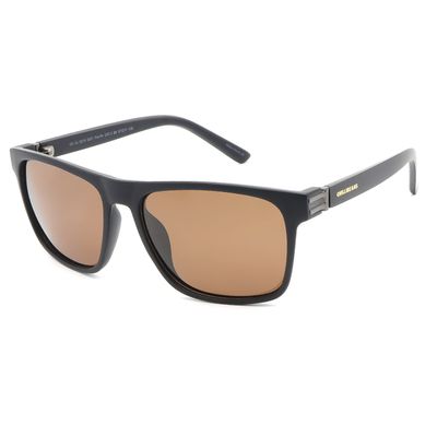 Óculos de Sol Masculino Chilli Beans Quadrado Polarizado Marrom Preto