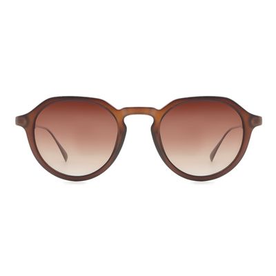 Óculos de Sol Masculino Chilli Beans Polarizado Redondo Degradê Marrom