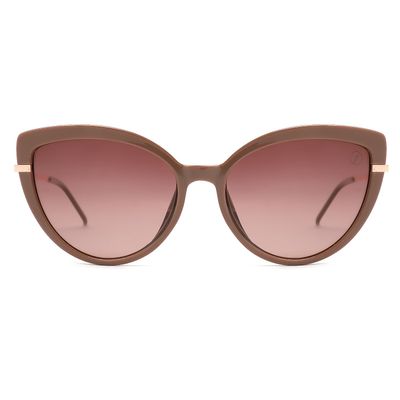 Óculos de Sol Feminino Chilli Beans Polarizado Gatinho Bege