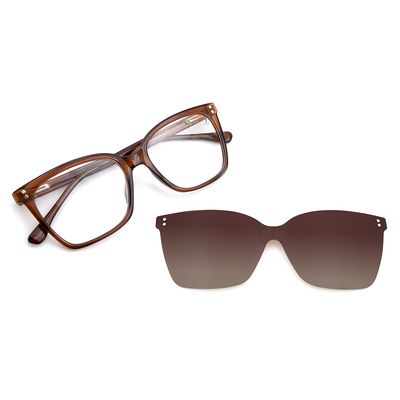 Armação Para Óculos de Grau Feminino Chilli Beans Multi Quadrado Marrom