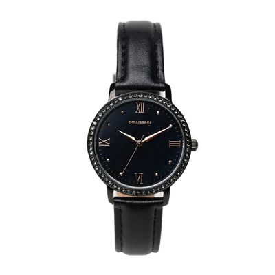 Relógio Analógico Feminino Chilli Beans Couro Preto