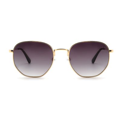 Óculos de Sol Feminino Chilli Beans Banhado a Ouro 18k Redondo Degradê Dourado