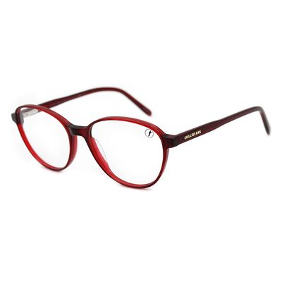 Armação Para Óculos de Grau Feminino Chilli Beans Redondo Vermelho
