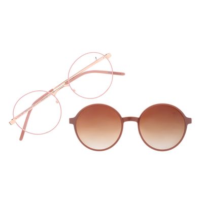Armação Para Óculos de Grau Feminino Chilli Beans Mutli Polarizada Rosé