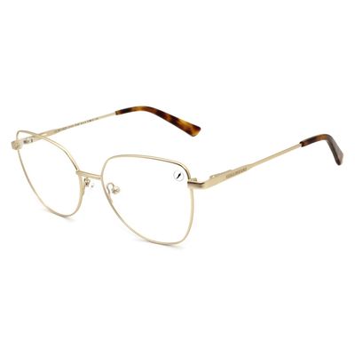 Armação Para Óculos de Grau Feminino Chilli Beans Cat Dourado Fosco