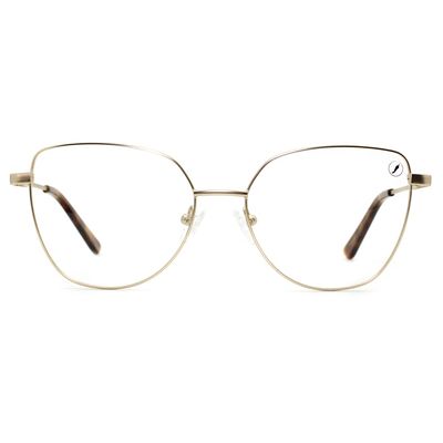 Armação Para Óculos de Grau Feminino Chilli Beans Cat Dourado Fosco