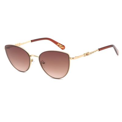 Óculos de Sol Feminino The Beatles Cat Degradê Dourado