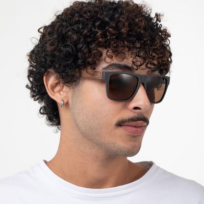 Óculos de Sol Masculino The Beatles Polarizado Degradê Preto