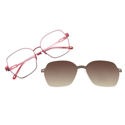 Armação Para Óculos de Grau Feminino Chilli Beans Multi Polarizado Vermelho