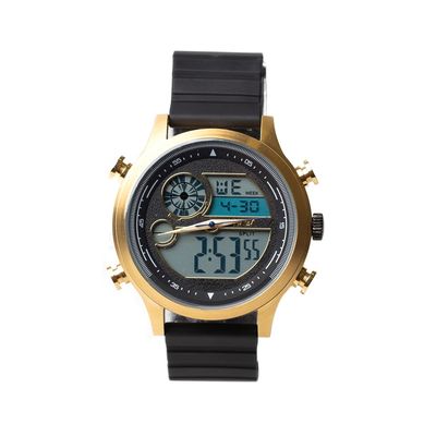 Relógio Analógico Digital Masculino Nasa Redondo Preto Dourado