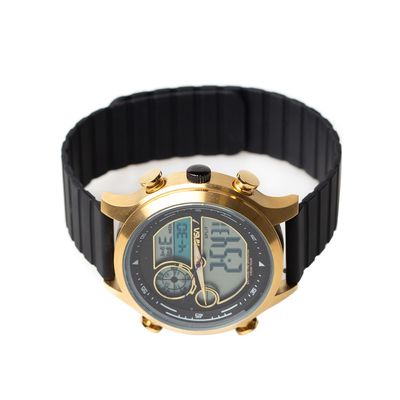 Relógio Analógico Digital Masculino Nasa Redondo Preto Dourado