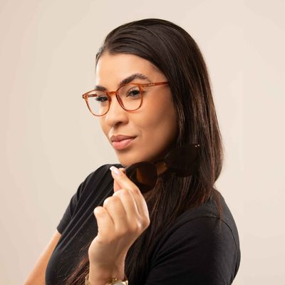Armação Para Óculos de Grau Unissex Chilli Beans Multi Redondo Polarizado Preto