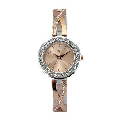 Relógio Analógico Feminino Chilli Beans Metal Pedrarias Prata Dourado