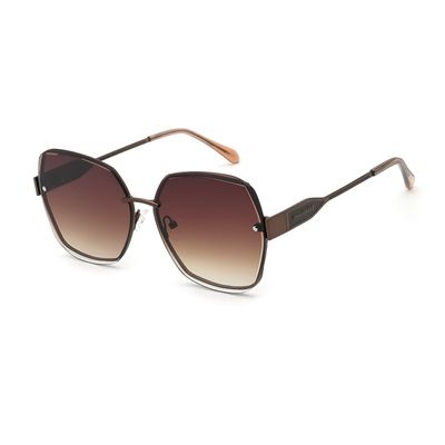 Óculos de Sol Feminino Alok Casual Degradê Marrom