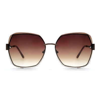 Óculos de Sol Feminino Alok Casual Degradê Marrom