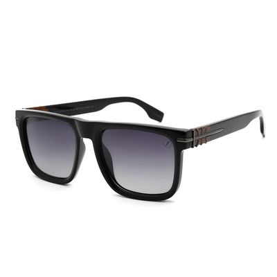 Óculos de Sol Masculino NBA Miami Heat Quadrado Polarizado Preto Brilho
