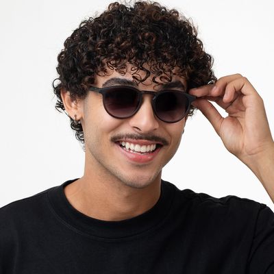 Óculos de Sol Masculino NBA Chicago Bulls Redondo Preto