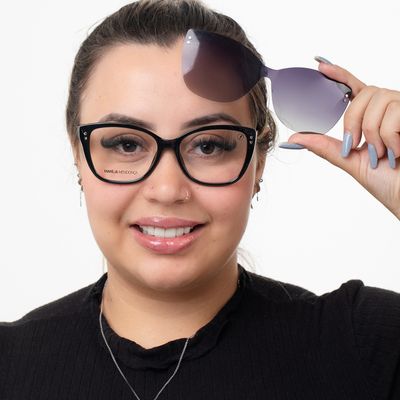 Armação Para Óculos de Grau Feminino Marília Mendonça Multi Polarizado Degradê Tartaruga