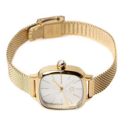 Kit Relógio Analógico Com Pulseira Feminino Marília Mendonça Dourado
