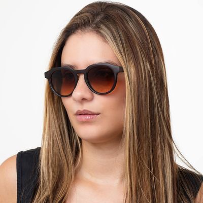 Óculos de Sol Unissex Marília Mendonça Redondo Tartaruga