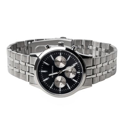 Kit Relógio Analógico Com pulseira Masculino Chilli Beans Multifunção Metal Prata