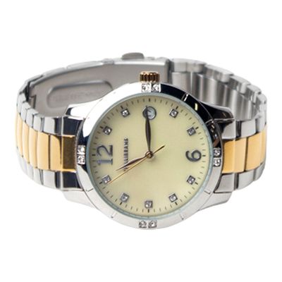 Kit Relógio Analógico Com Pulseira Feminino Chilli Beans Metal Prata Dourado
