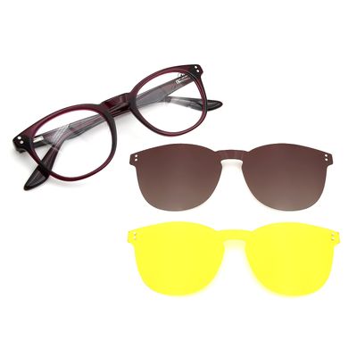 Armação Para Óculos de Grau Feminino Chilli Beans Night Vision Multi Polarizado Vermelho